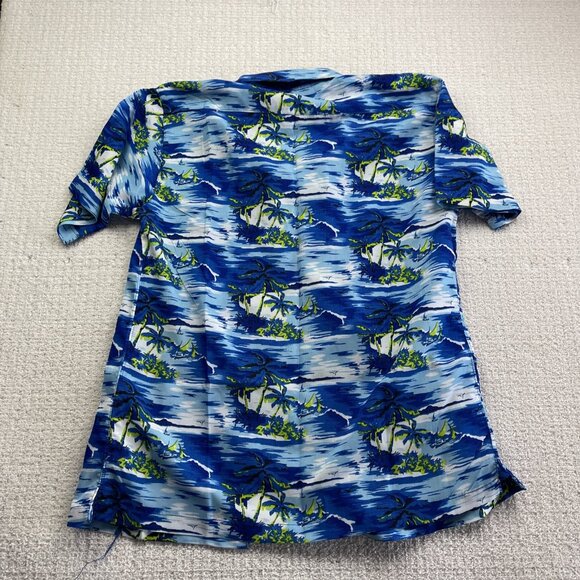 Lot x5 Bulk VTG Hawaii Floral Button Shirt Men L/XL Boats Palms Tree Party Read - Picture 15 of 15